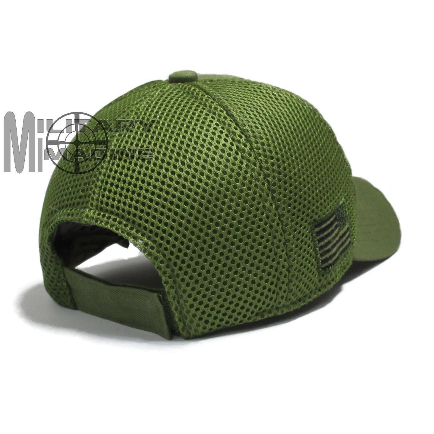 American Flag Hat OD Green Micro Mesh Tactical Operator Cap