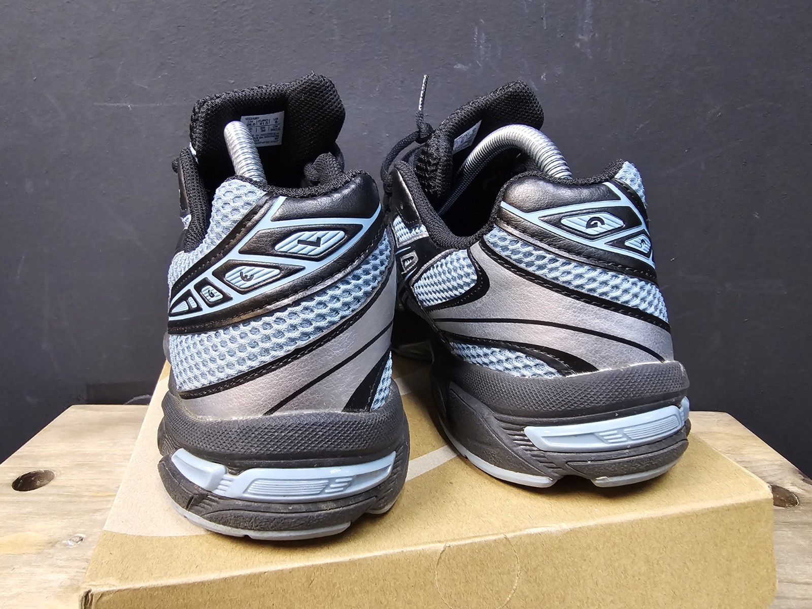 Size 8 – ASICS Gel 1130 Black Ice Blue Excellent Condition With Original Box 🔥