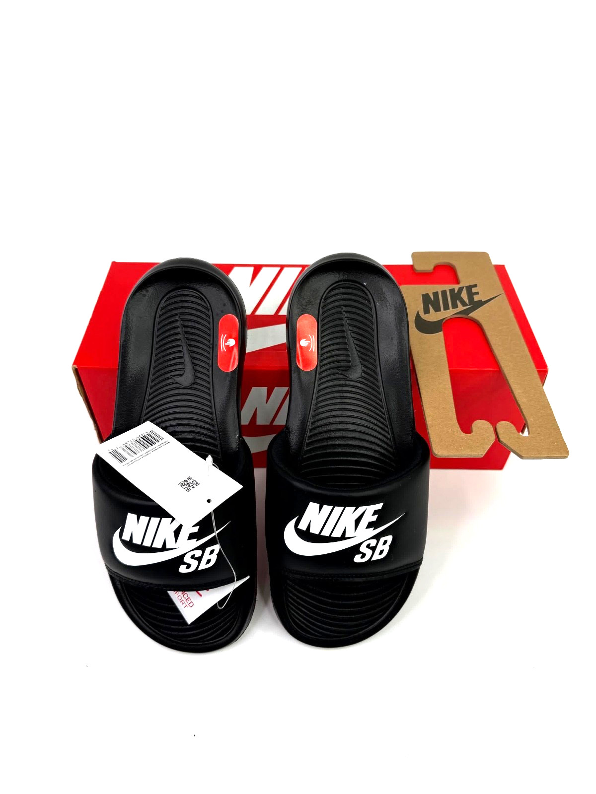 Nike SB Men’s Size 11 Victori One Slides DR2018-001 Black White NEW