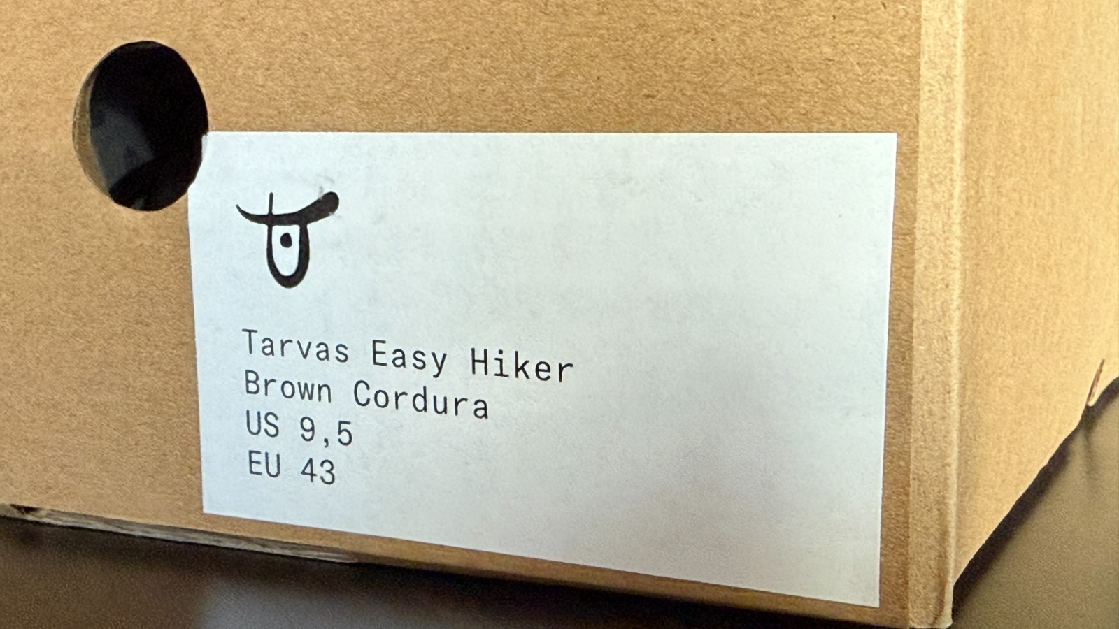 Tarvas – Easy Hiker – 9.5 US / 43 EU – Brown Cordura – Vibram Sole