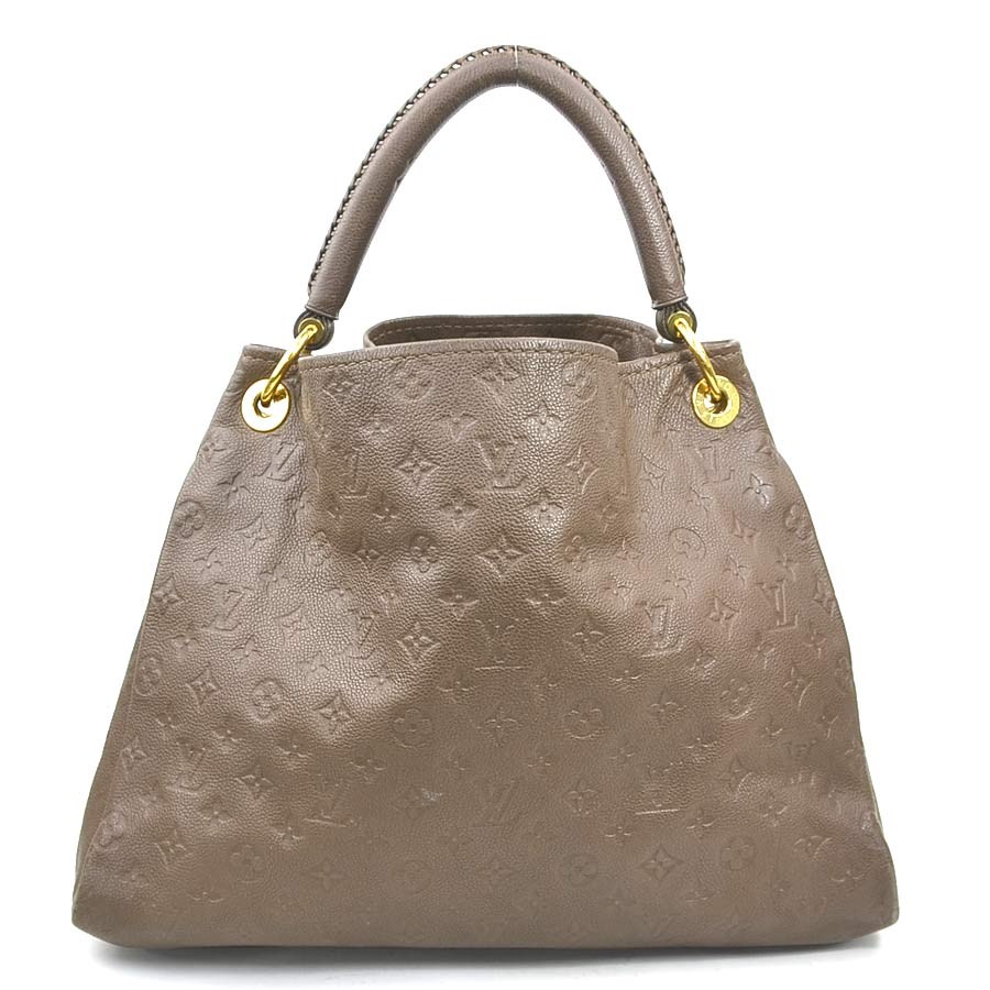 Auth LOUIS VUITTON Monogram Empreinte Artsy MM Shoulder Bag Brown M94171 e61661k