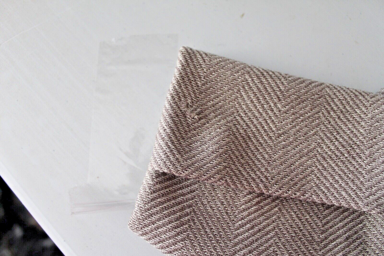 Womans St John Beige White Herrringbone Double Breasted Jacket Size 14