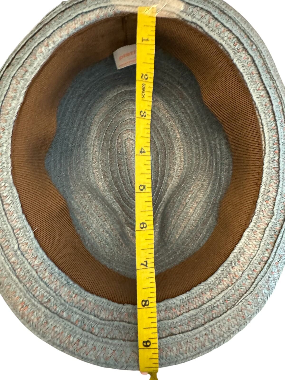Pistil Fedora Paper Straw Woven Cap Hat Floral Band Casual Vacation