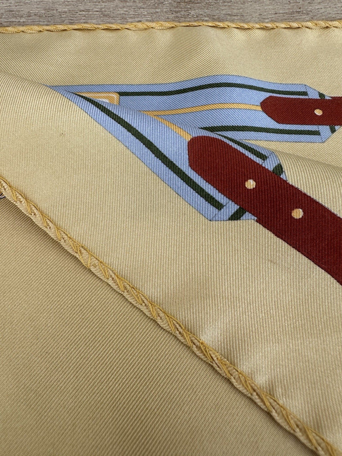 VTG BURBERRYs EQUESTRIAN Horse Bit SILK SCARF Oblong See Flaws in Pictures