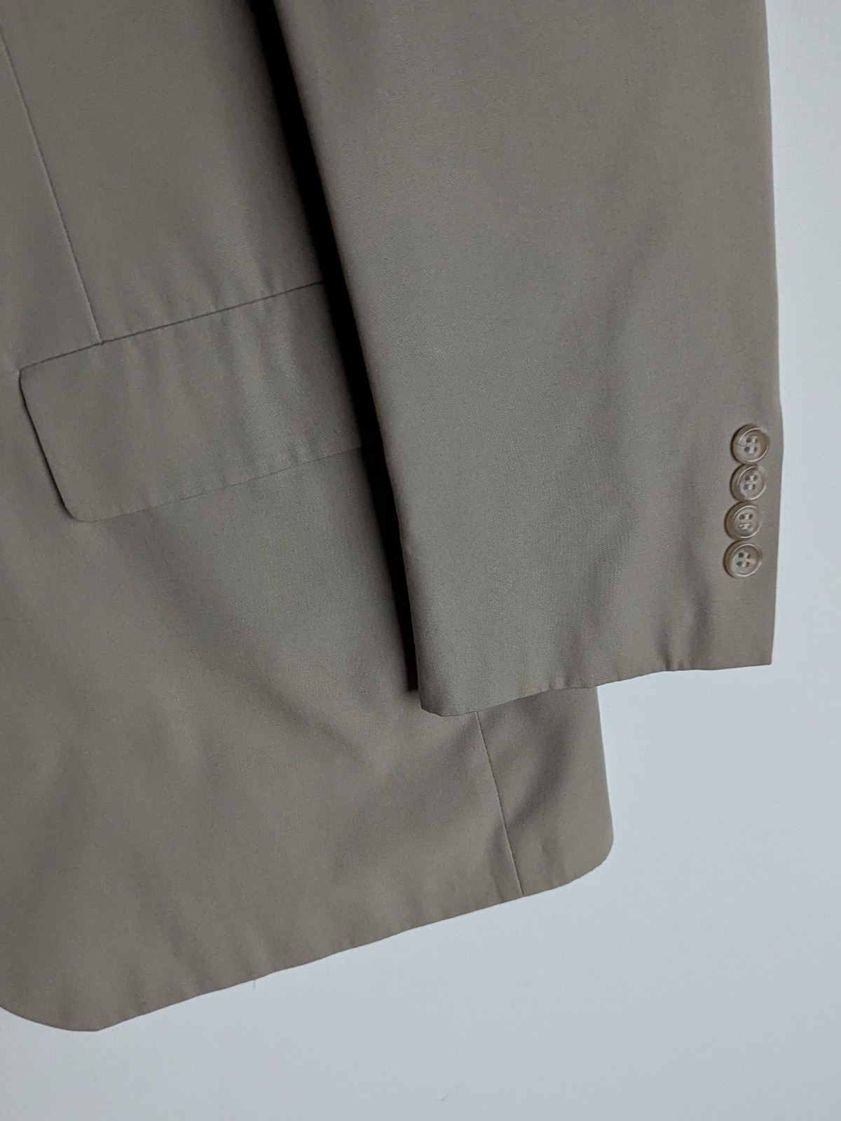 HASPEL Vtg Solid Beige Khaki BLAZER SUIT COAT JACKET Men’s 40R
