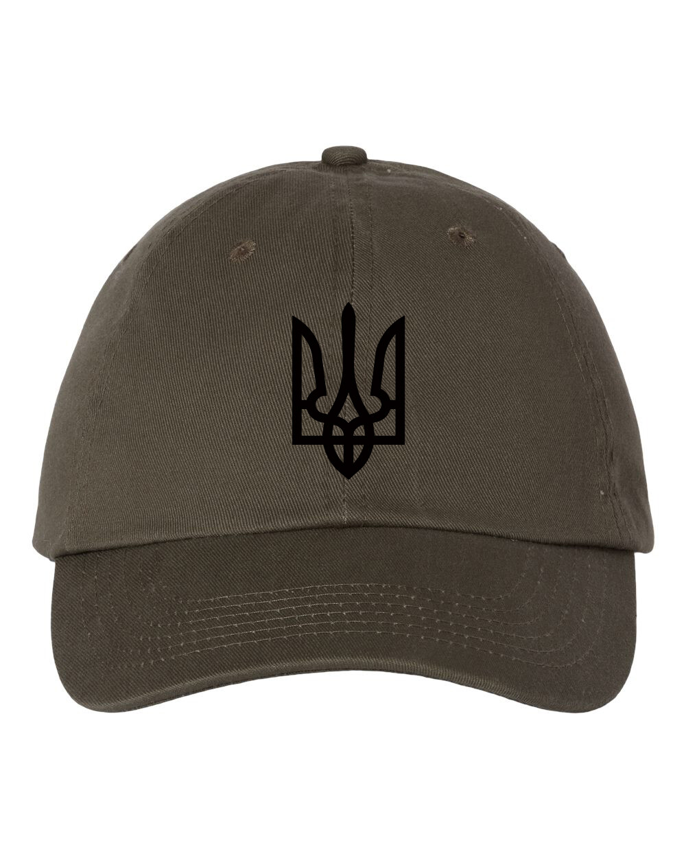 Ukraine Trident Military Green Dad’s Hat Cap Coat of Arms Embroidered Gift