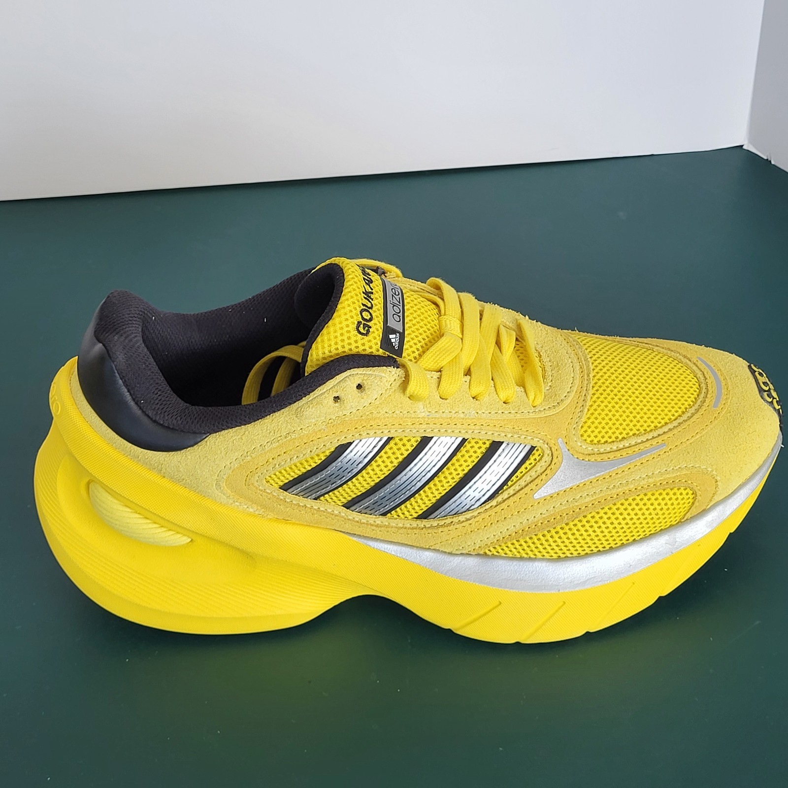 Adidas AdiZero Goukana (Yellow/Light Yellow) Men’s Sz 9.5 Running Shoes JP7177