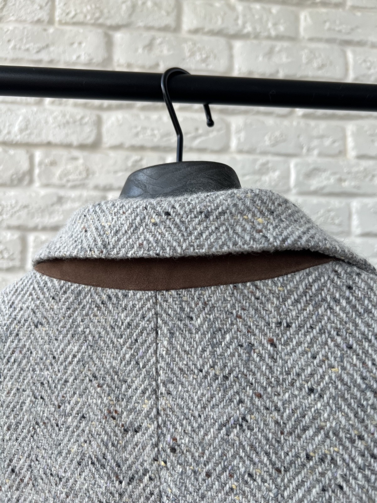 Loro Piana Martingala Cashmere Storm System Knit Gray Coat Jacket Men’s 50