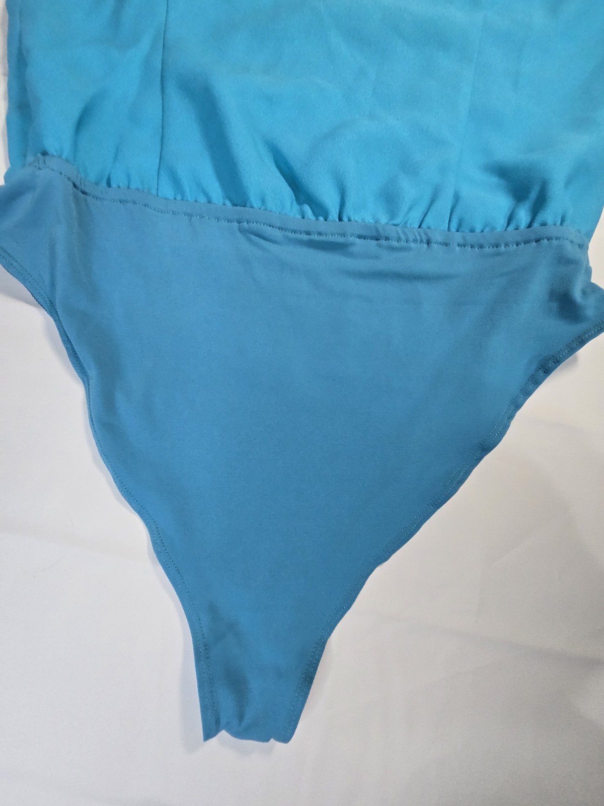 Forever 21 Women’s Bright Turquoise Bustier Cami Bodysuit Size Large NWT
