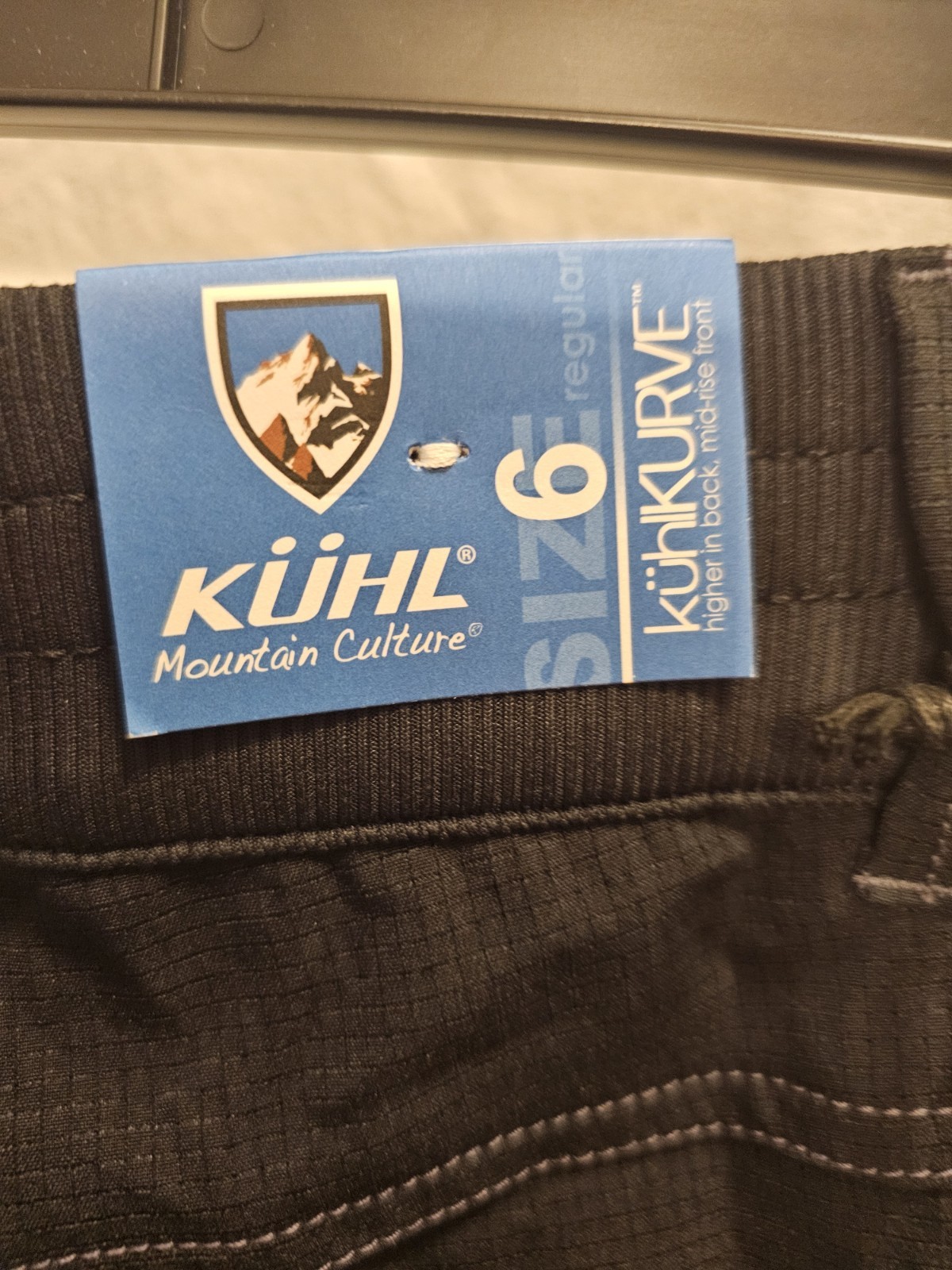 NWT KUHL Strattus Style 6234 Ripstop Hiking Pants Womens Black Size 6-Reg New