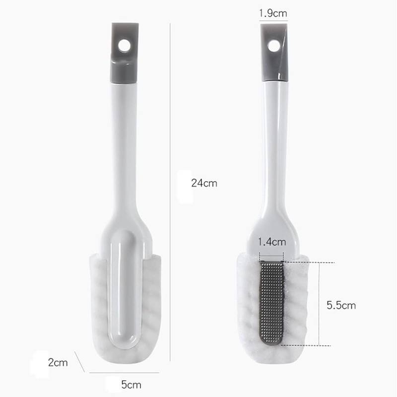 Long Handle Shoe Brush Soft Bristle Multi-Purpose Cleaning Tool Hangable New