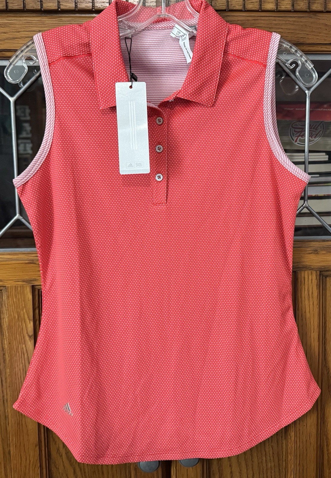 NWT Adidas Golf Tennis Fitness Polo Top Shirt Sleeveless Women’s S Small