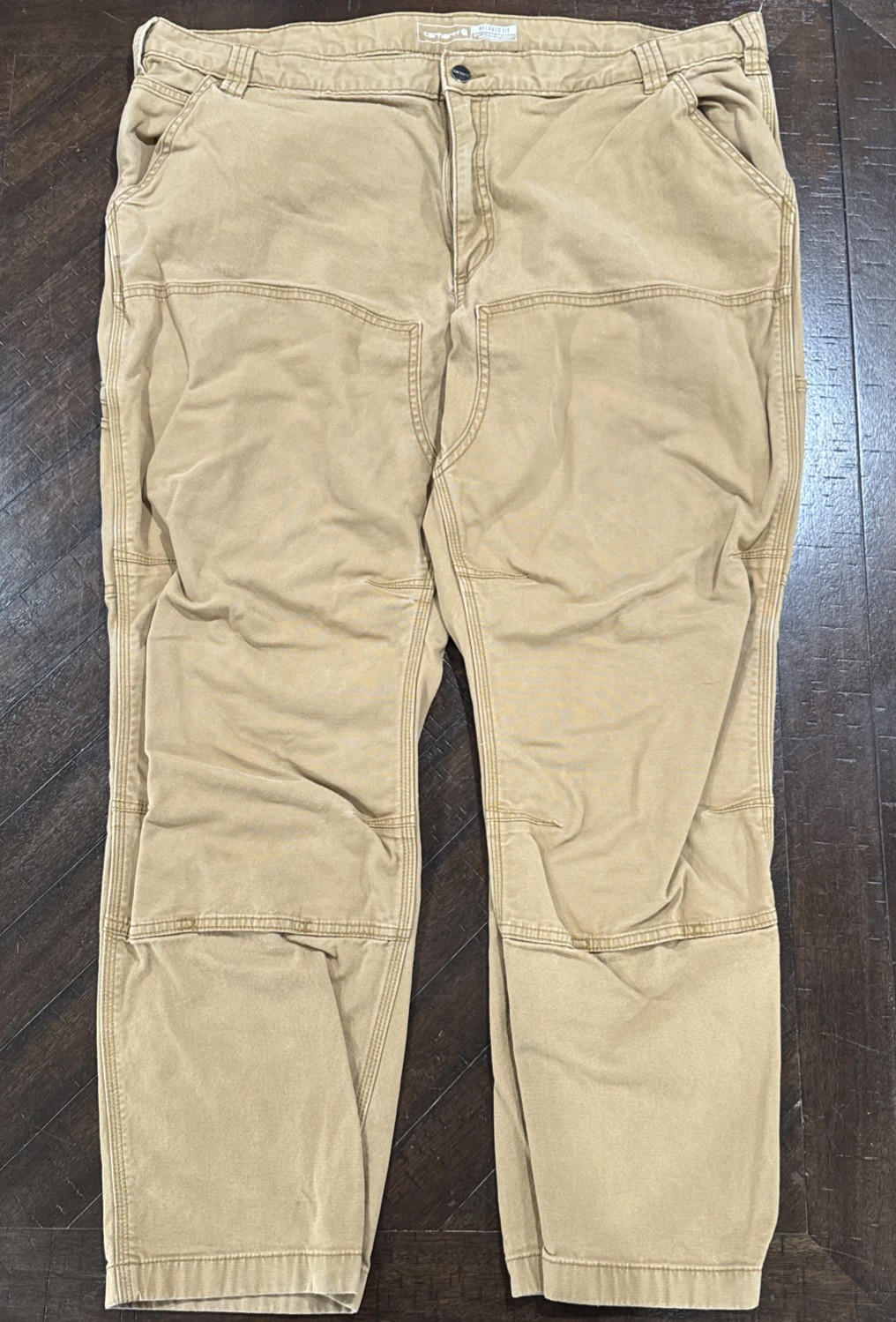 Carhartt Pants Mens 42×30 Relaxed Fit Double Knee Utility 102802 Light Brown