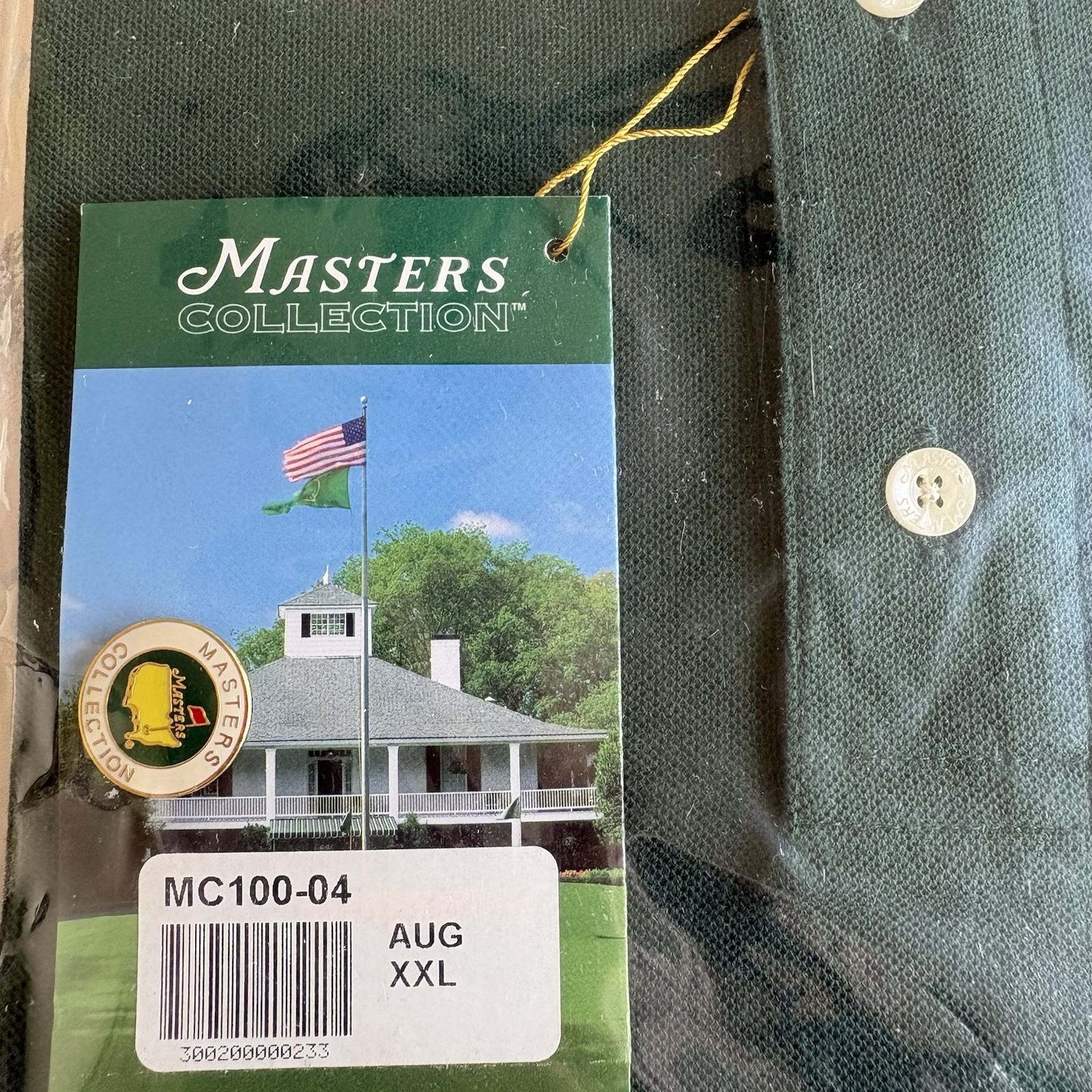 Vintage 2004 Augusta National Masters Collection XXL Men’s Polo with Ball Marker