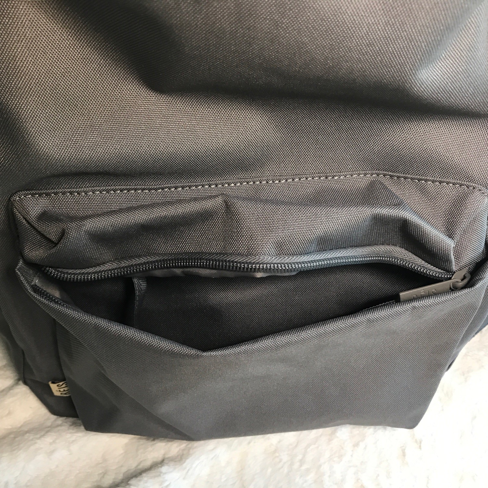 BEIS The BEISics GRAY Backpack Laptop & Trolley Friendly Minimalist NWT