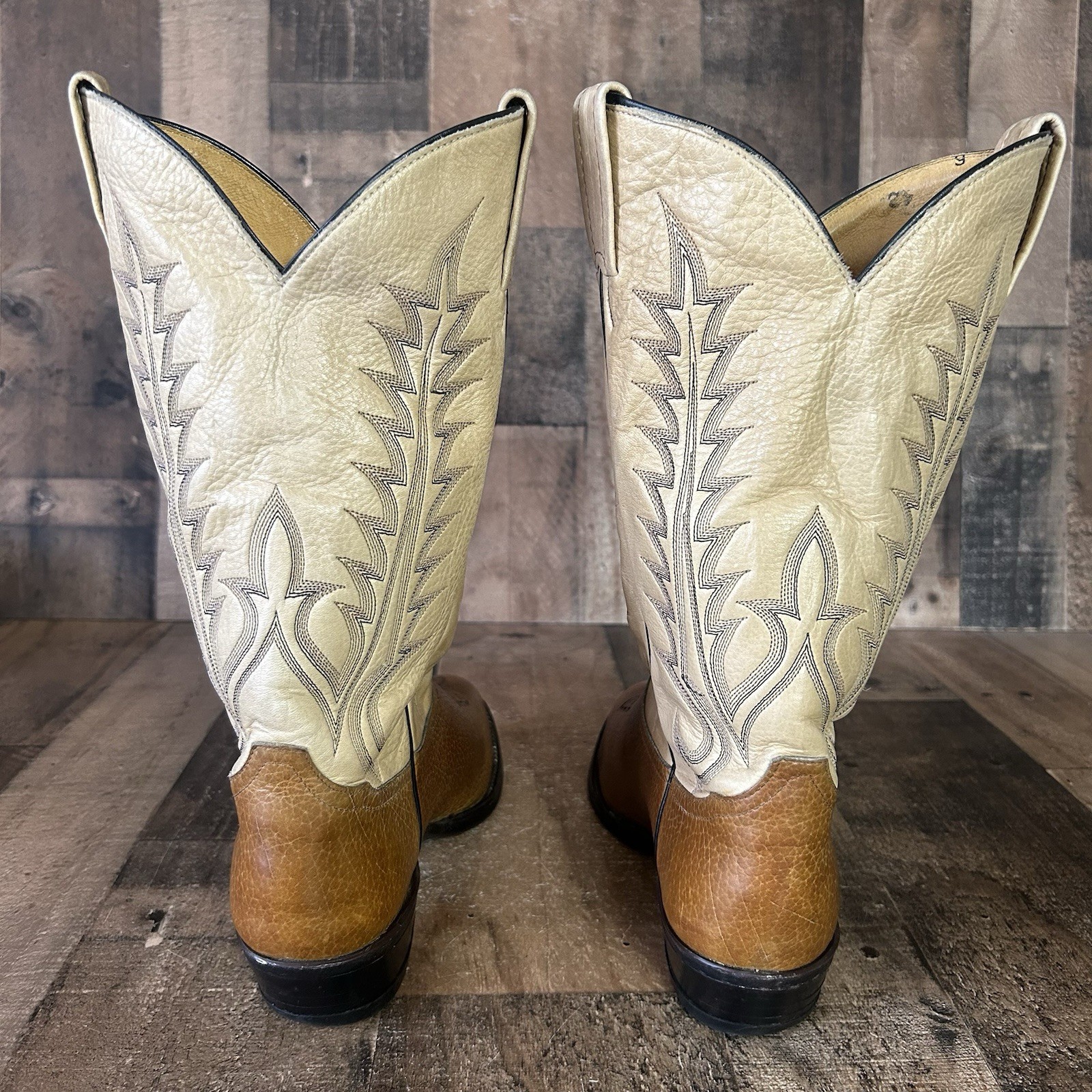 Tony Lama Vintage Bullhide Western Cowboy Boots Mens 10.5 D