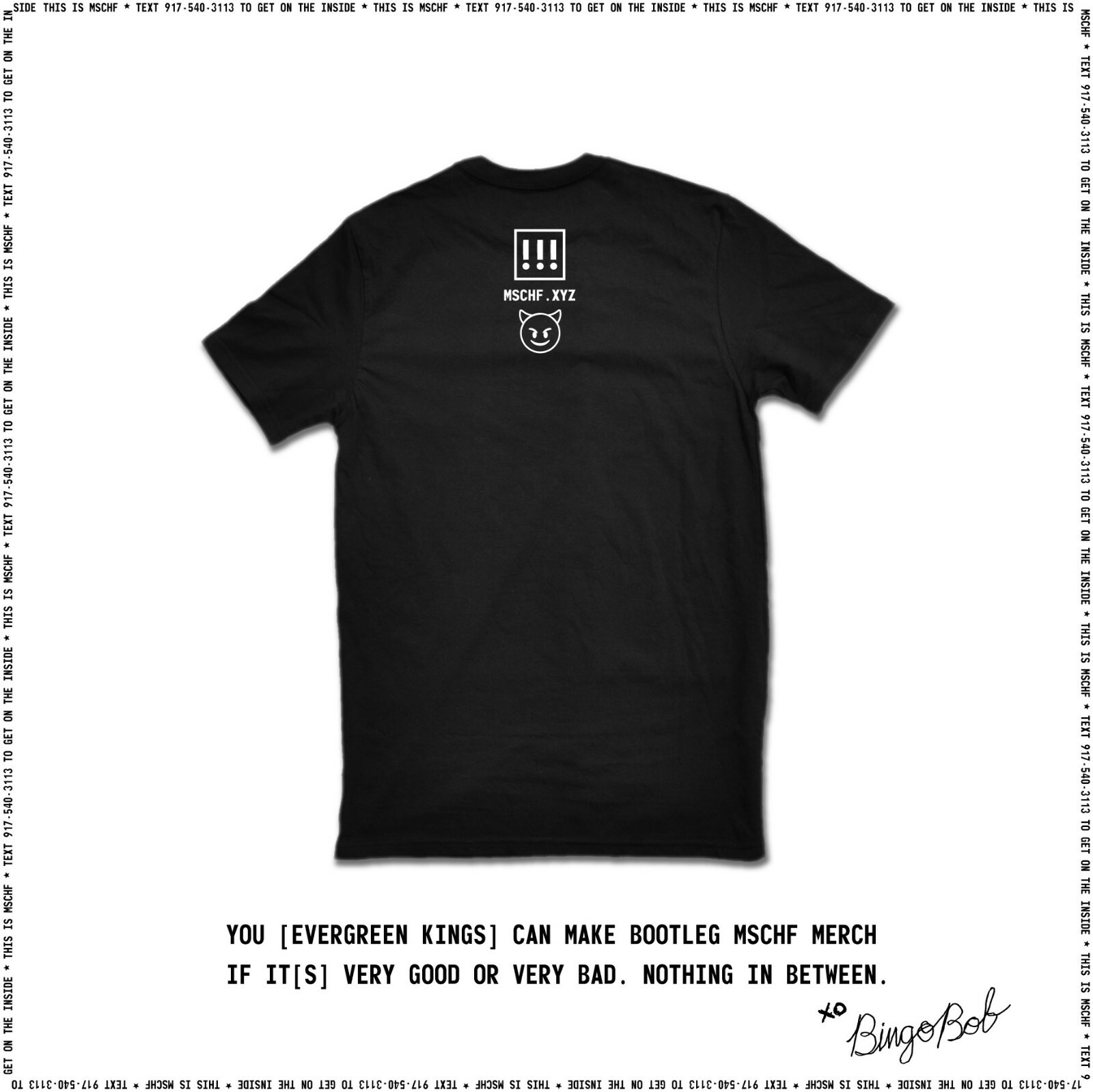 MSCHF x Evergreen Kings T Shirt Collab -Street wear Mschf Mag Shoes Skate Wear