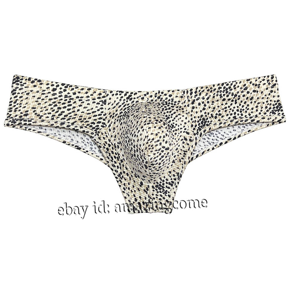 Men’s Bubble Knitted Fabric Underwear Enhance Bulge Pouch Bikini Boxer Briefs
