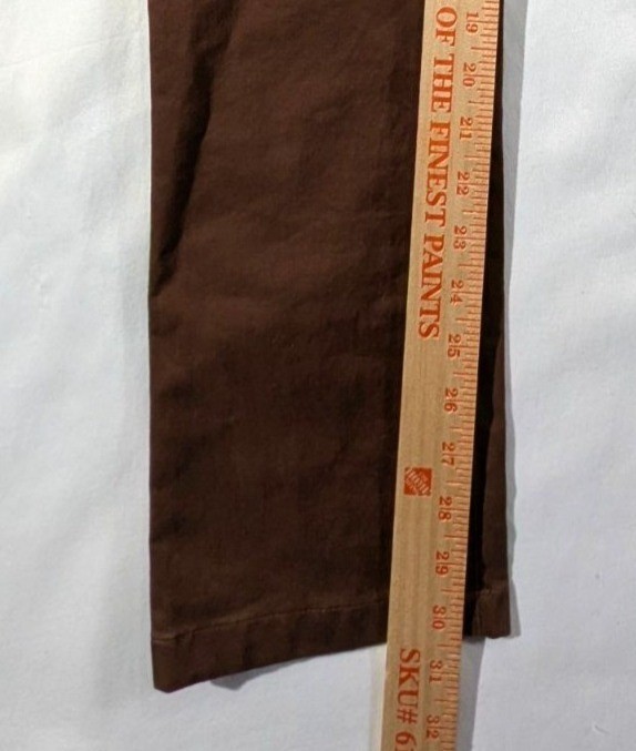 Class/Club Dark Brown Modern Fit Adjustable Waist Stretch Pants Size 18 NWT