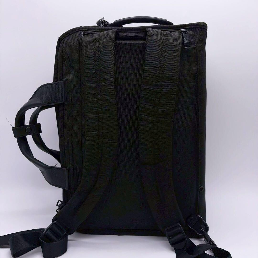 TUMI ALPHA3 3 Way Business Bag Backpack Briefcase Black Laptop Auth