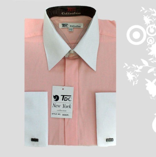 Men’s French Cuff Stylish Dress Shirt (16 Colors ) SG03F & SG03F2