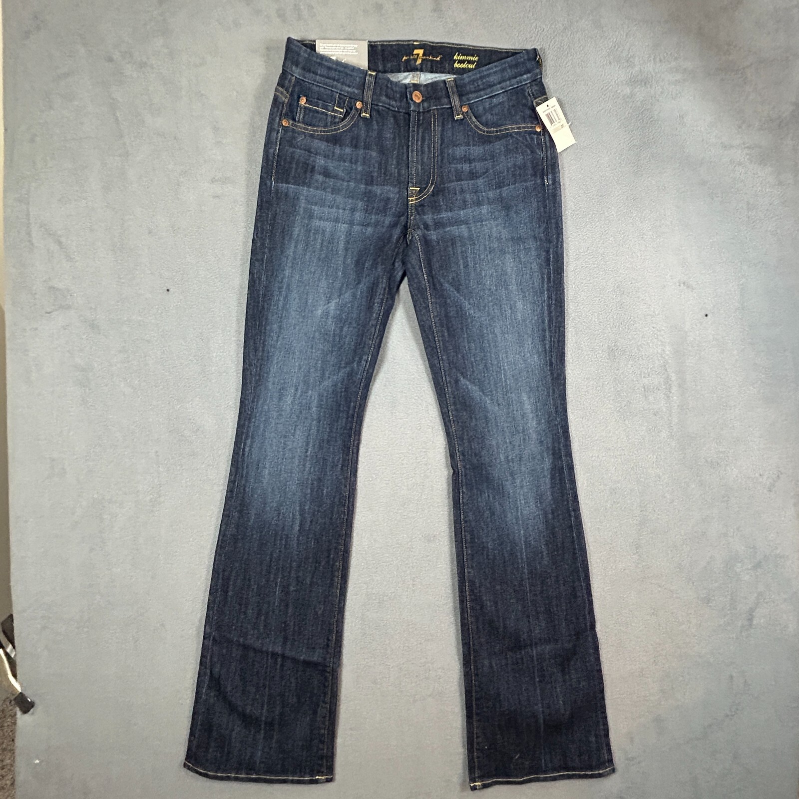 7 For All Mankind Jeans Womens Size 27 Kimmie Bootcut Stretch Denim NWT reg$198