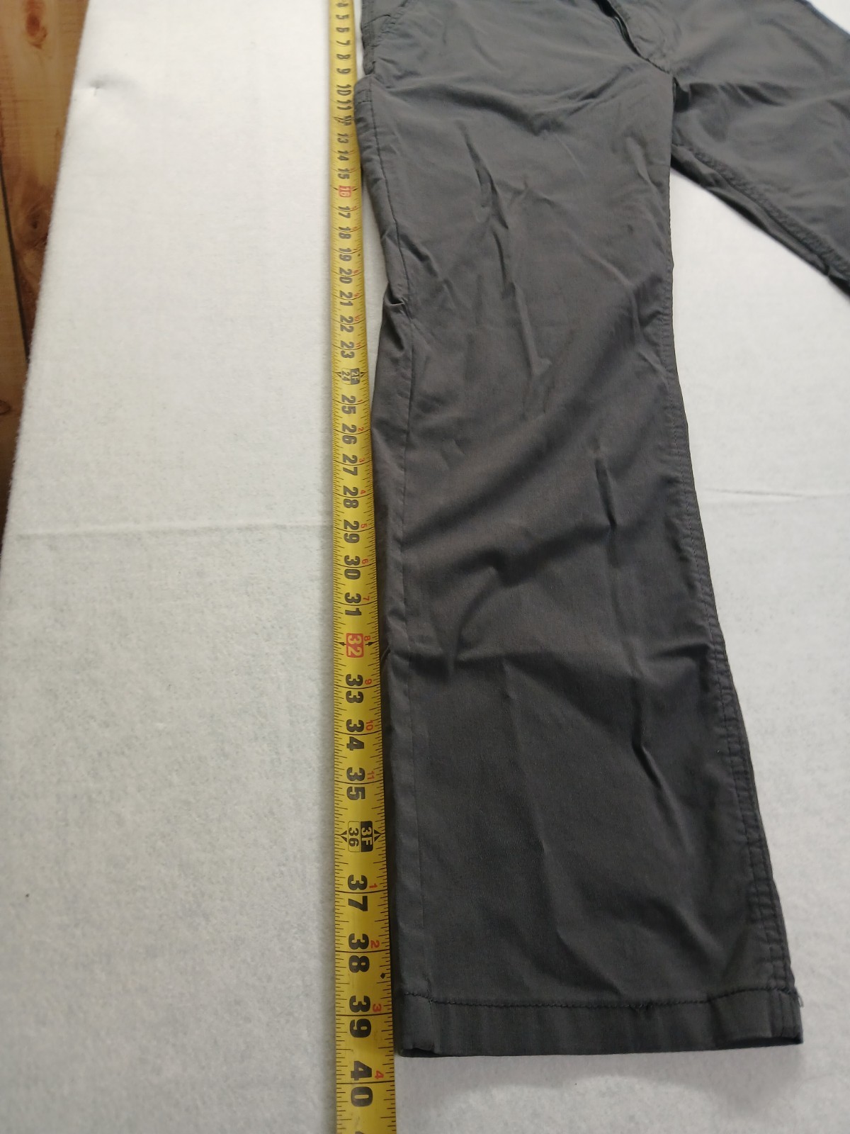 WEATHERPROOF VINTAGE MEN’S STRETCH CANVAS PANT GRAY 38X32