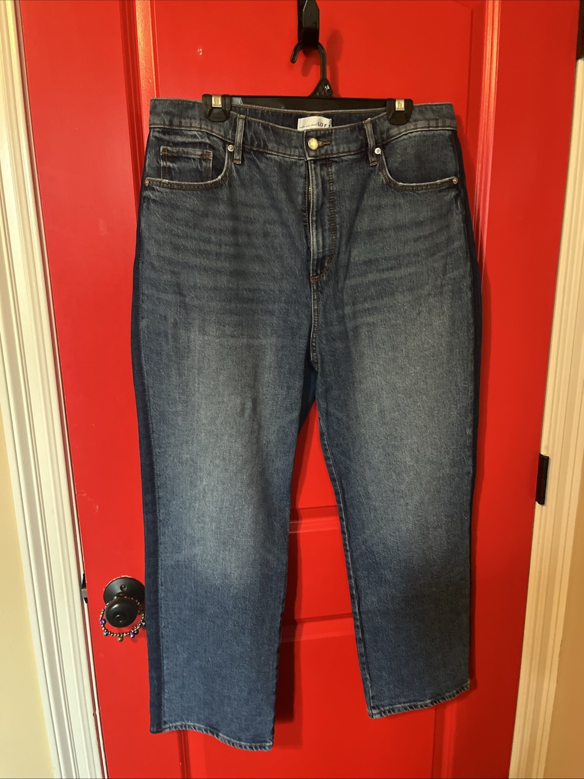 LOFT The Straight Blue Jeans 32/14 Women’s stylish jean