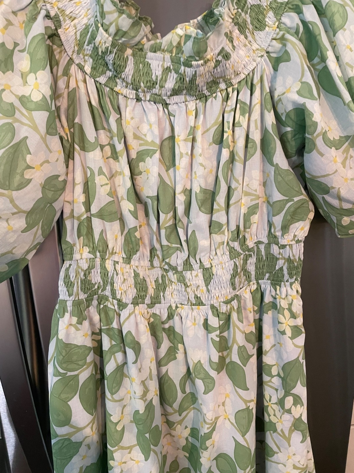 Sugarlips Kiany Floral Magna Town Maxi Dress in Lt-Blue-Green Size M – NWT