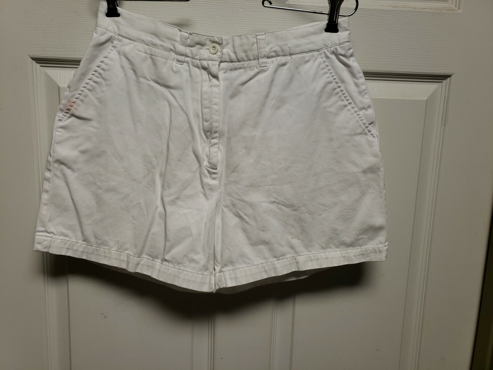Jackie Blue Women White Shorts Size 12 White 5 Pockets At Waist Summer White