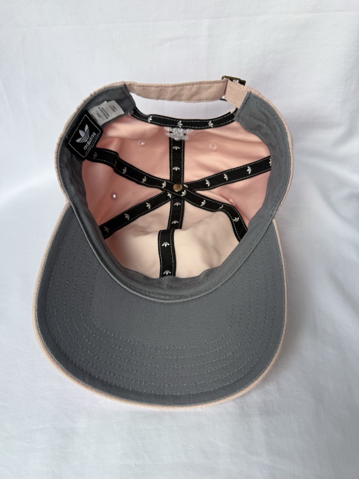 adidas Pink Trefoil Adjustable Strapback Baseball Cap Hat, One Size