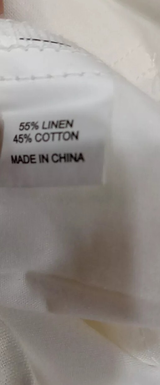Hat and Beyond Relaxed Linen Cotton Pants, Women’s Size M, White NWT