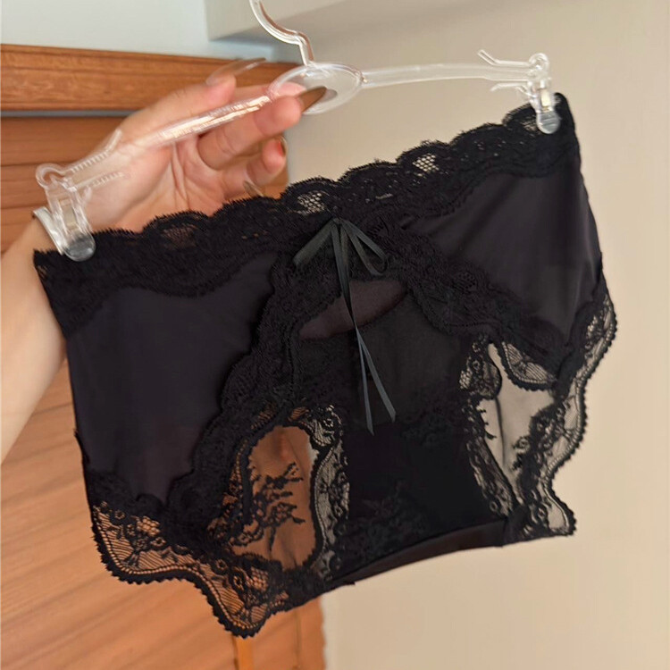 Pack Of 5 Sexy Ladies Womens Satin Panties Lingeries Sheer Lace Underwear Briefs