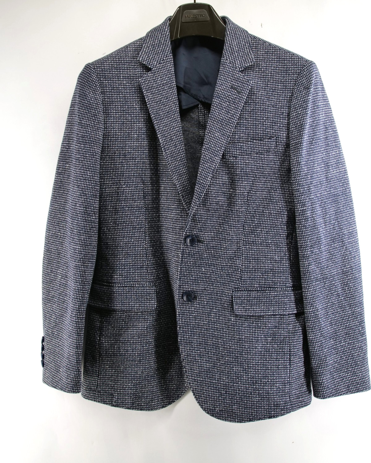 Nordstrom Mario Bellucci Fabric Women Made in Italy Small Micro Check Gray