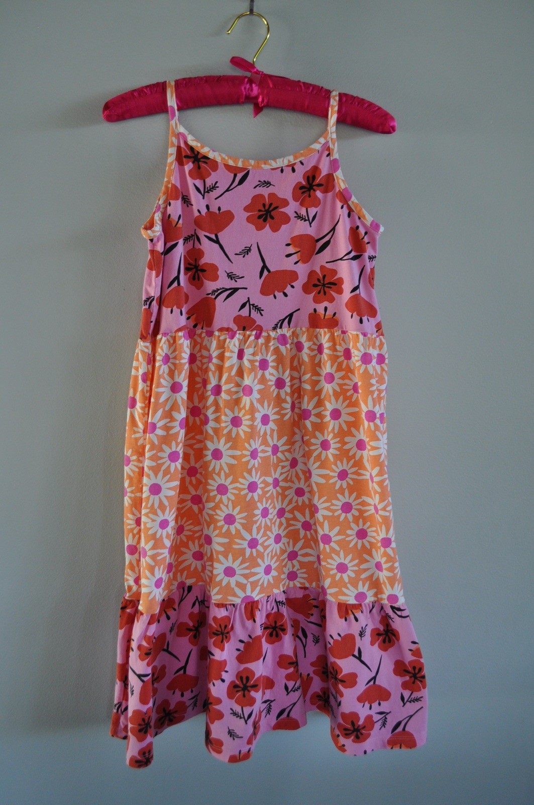Hanna Andersson Dress Girls Floral Summer 2022 Girls size 120cm US 12