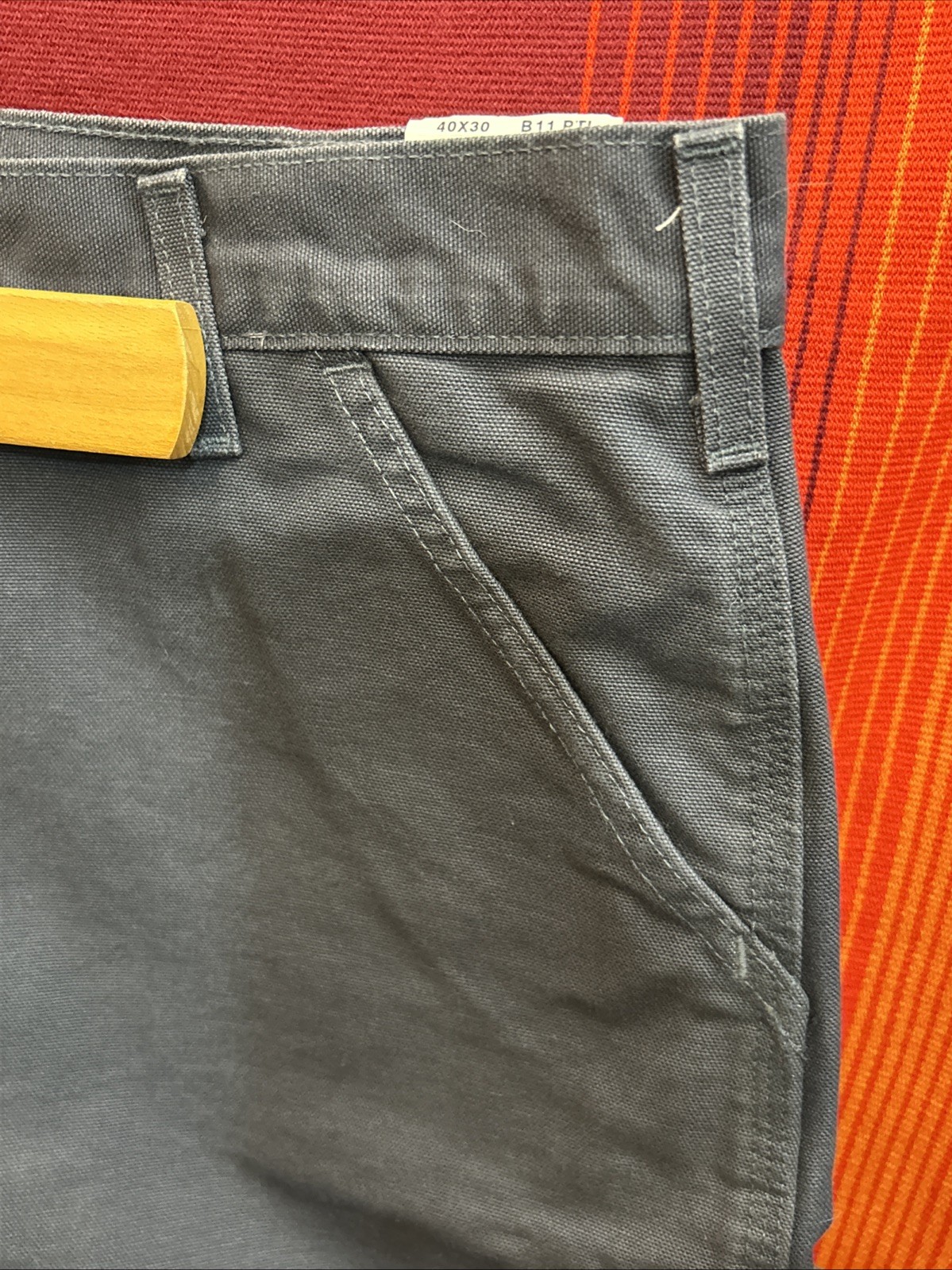 NWT Carhartt Carpenter Pants 40×30 Gray B11 PTL Deadstock Single Knee