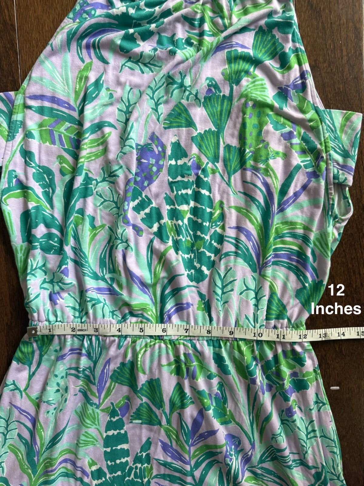 Lilly Pulitzer Women’s XS Green Purple White Floral Halter Shift Dress Lined