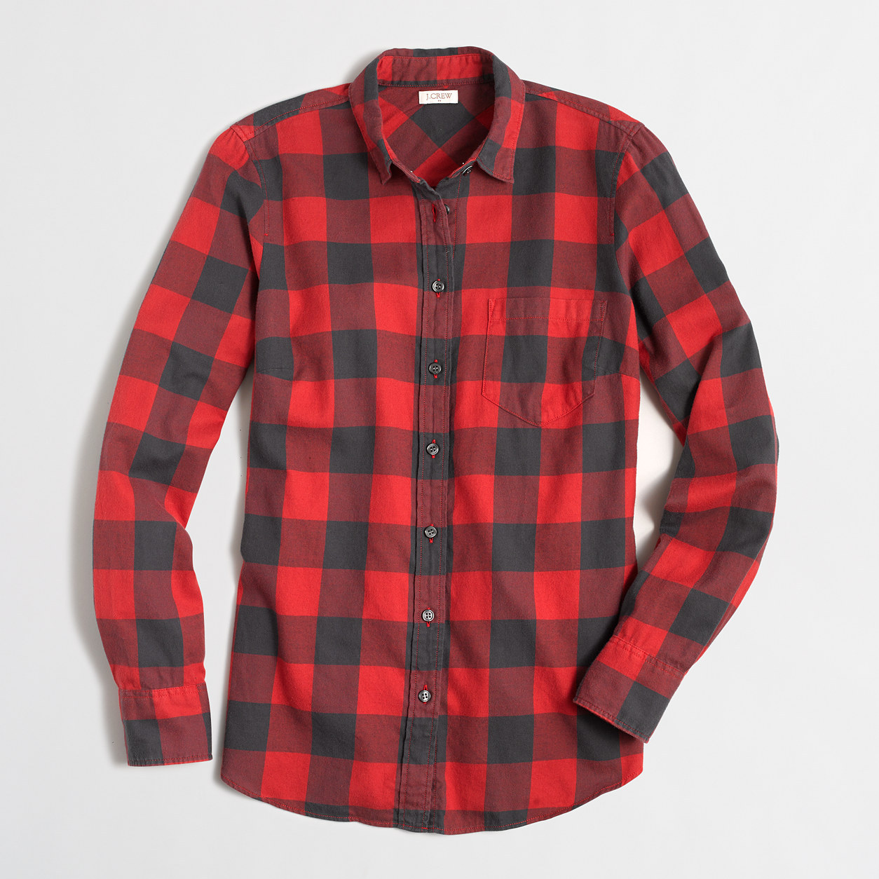 NWT J Crew Button down Shirt in Flannel Buffalo Red XXS XS,S,M,L,XL,XXL