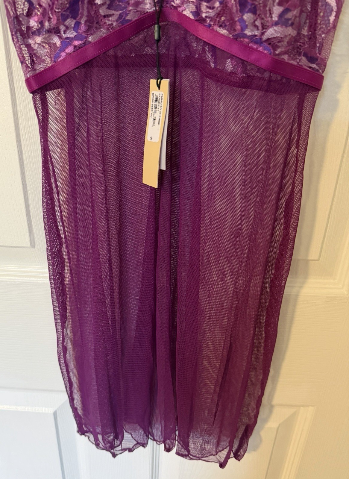 Cosebella Small Paradiso Chemise In Swiss Beet/Violette-NWT-MSRP $160