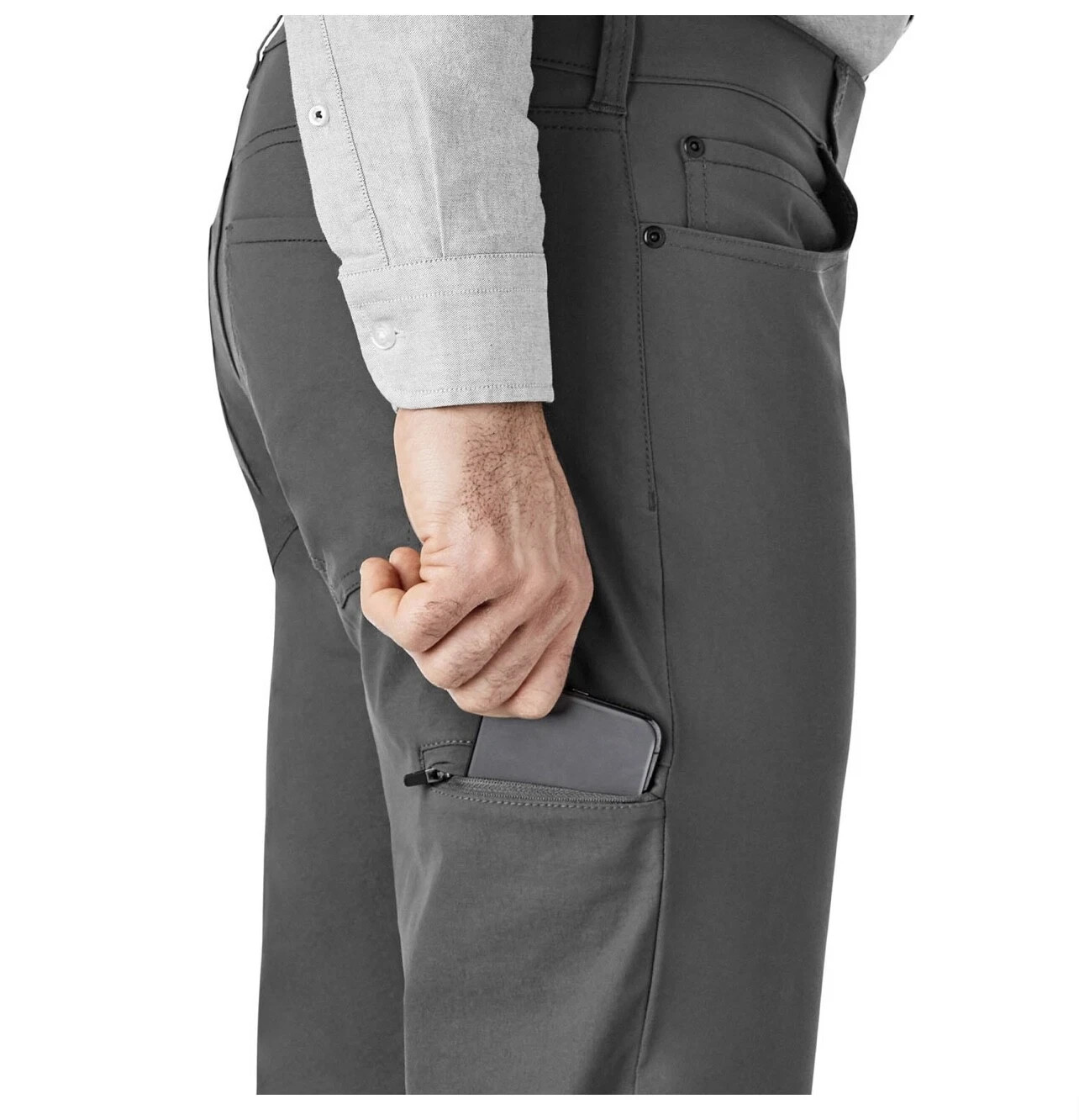 Denali Pant Straight Fit Stretch Fabric Zip Pocket UPF 50 Comfort Waistband