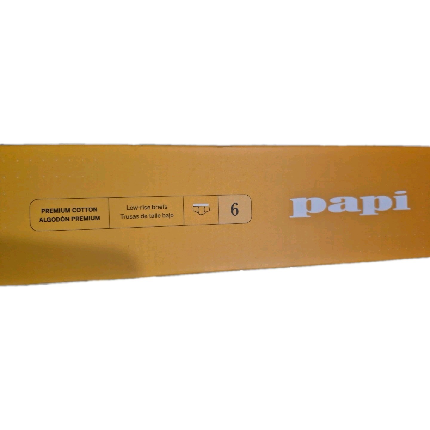 Nwt Papi 6 PK 100% Premium Cotton Low Rise Mens Briefs Large 36-38″ Stretch