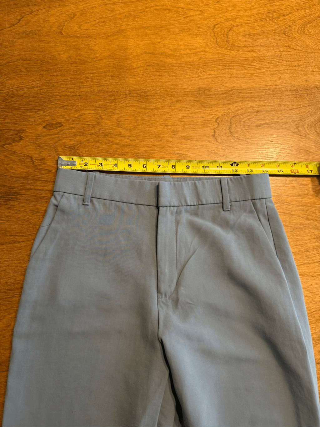 Zara Women’s High Rise Flat Front Bootcut Flare Trouser Pants Slate Gray Small