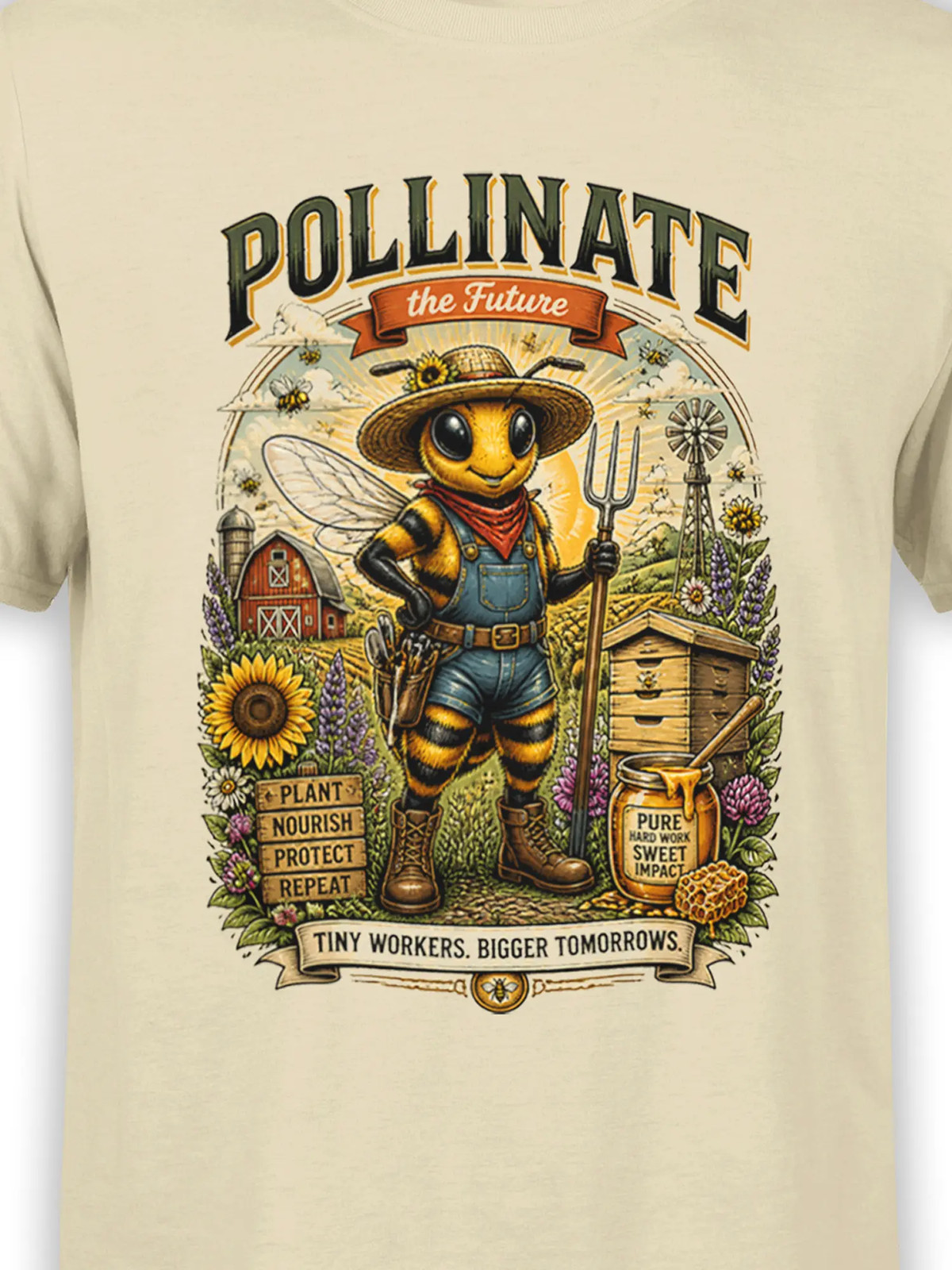 Pollinate Tomorrow Bee T-Shirt | Unisex