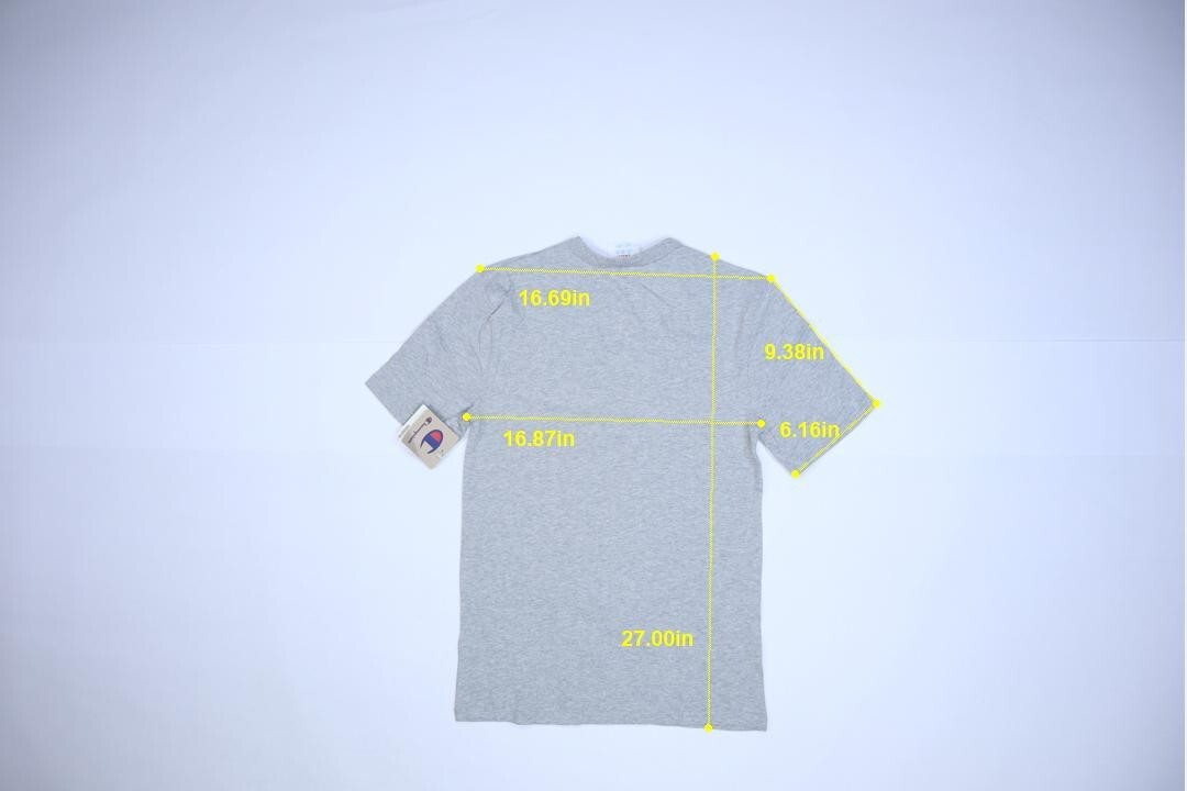 Champion Oxford Gray Life Behind the Label Heritage Graphic Tee T-Shirt Mens S