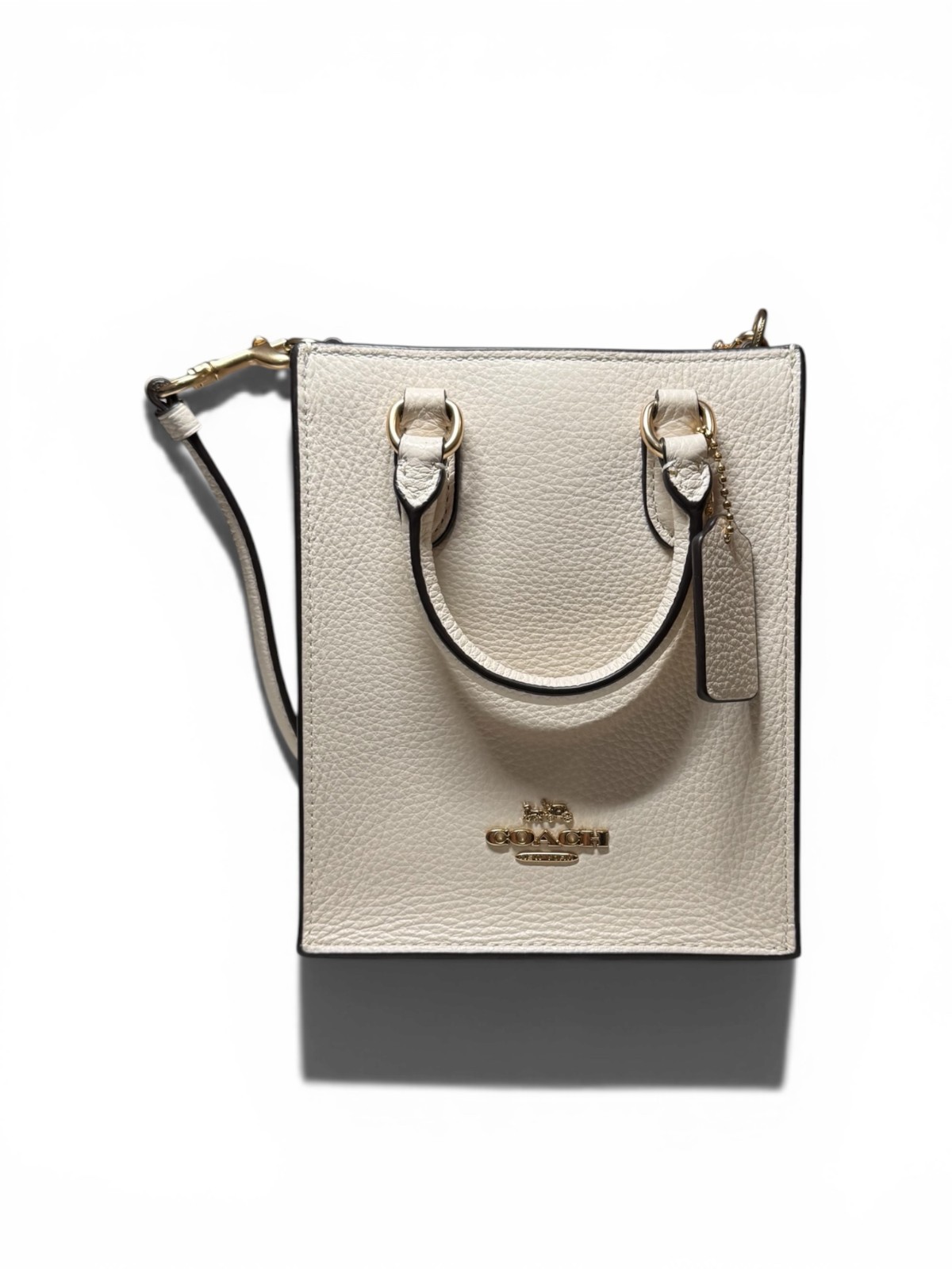 NWT Coach North South Mini Tote /Chalk /CJ500