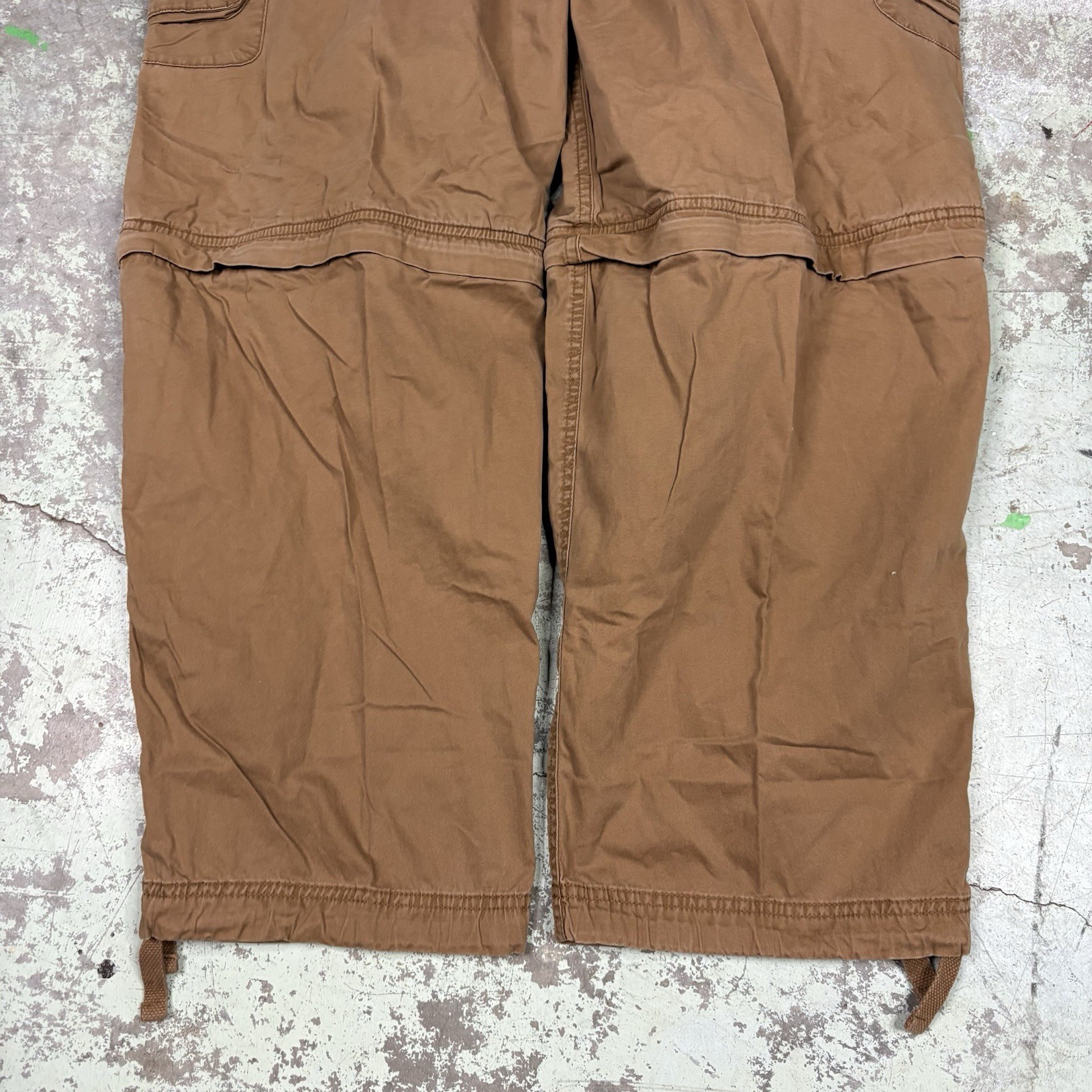 Vintage Arizona Jean Company Cathy Pants Mens Size 34×30 Baggy Convertible Y2K