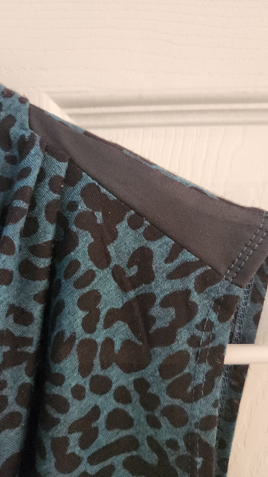 Blue Animal Print Top For Women