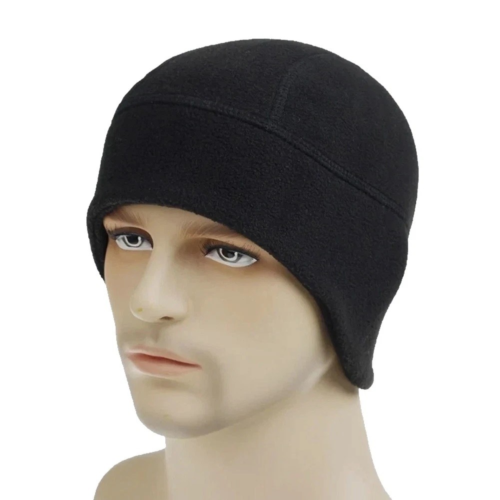Tactical Skull Cap with Ear Flaps Winter Warm Fleece Windproof Ski Beanie Hats