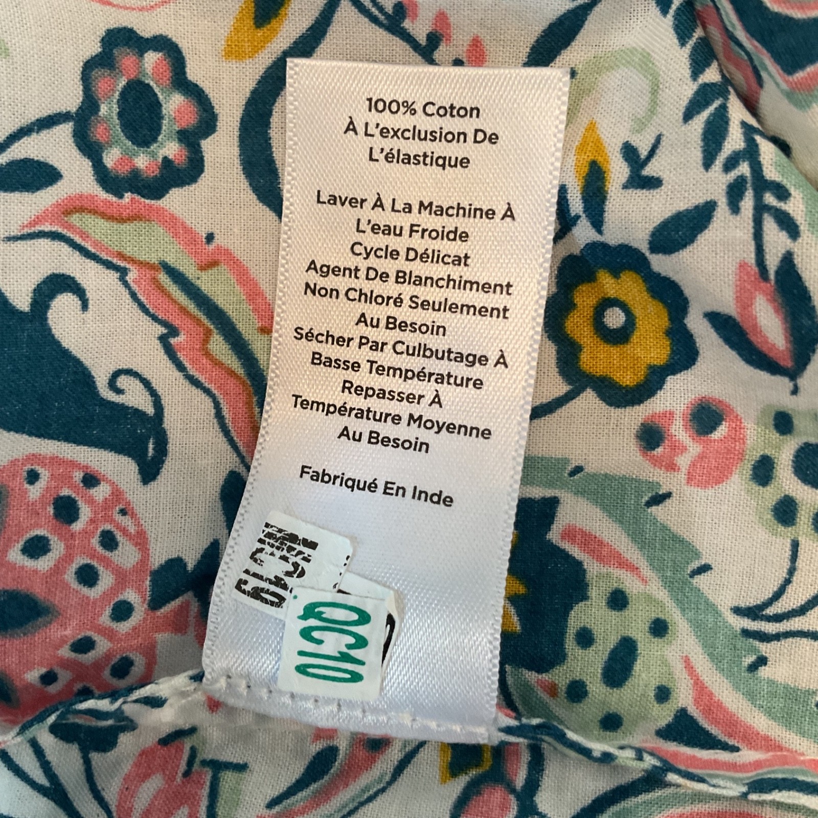 Talbots Women’s Multicolor Bird Flower Pattern Lightweight Cotton Blouse Size M