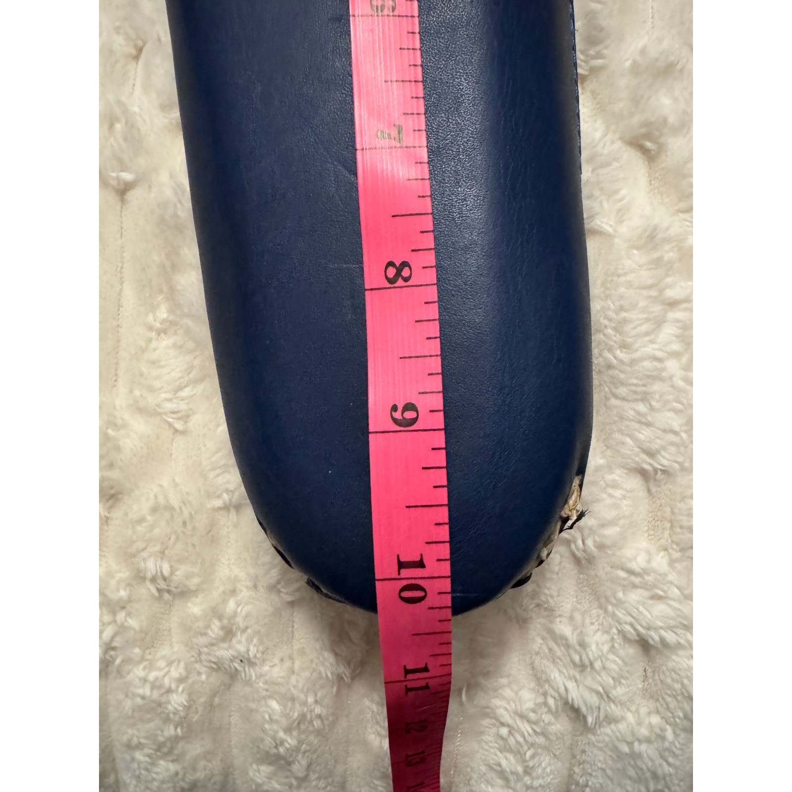 Ralph Lauren Rare Vintage Bench Made in Maine Blue Kiltie Moccasins W 8